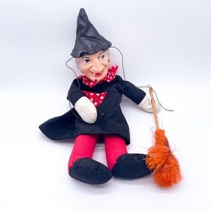 Vintage Winnie Witch Knickerbocker Doll Puppet Vintage Halloween